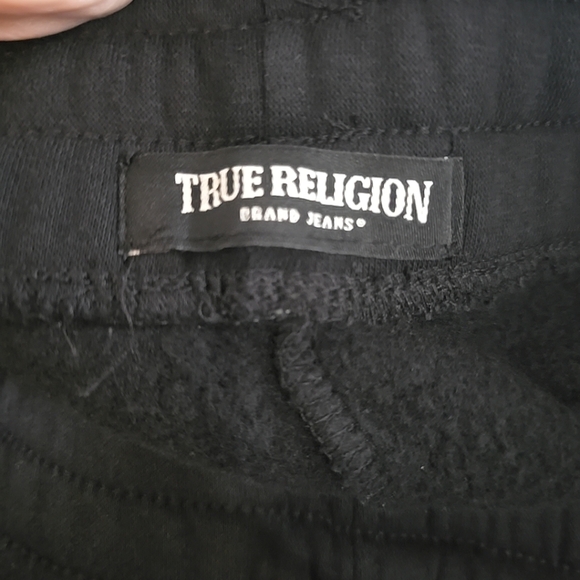 True Religion Sweatpants Men's Joggers Black No Size Tag See Description - Picture 2 of 7